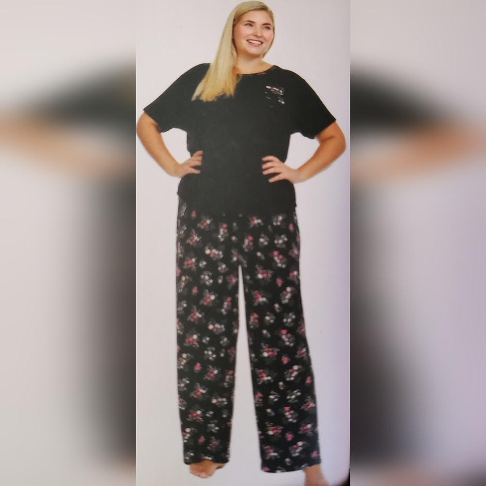 Flora Nikrooz Pajama Set Two Piece Floral Size XL - NWT